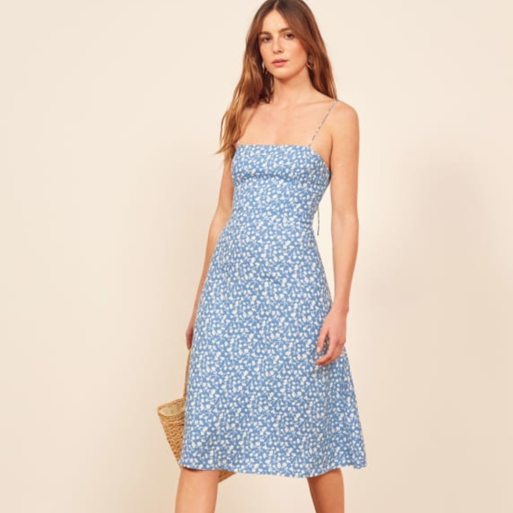 NWT Reformation Peach Marie Dress - Picture 1 of 8